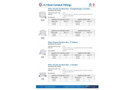 G.I Steel Conduit Fittings – Plain Circular Surface Box - Cat Van Loi