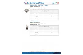 Cast Outlet Box c/w Cover & Gasket and Cast Device Box ANSI/NEMA FB 1 - Cat Van Loi