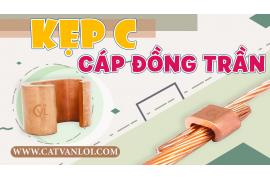 Kẹp C (C clamp for cable) 2 ngã 3 x25mm cho hệ thống chống sét tiếp địa IEC 62561